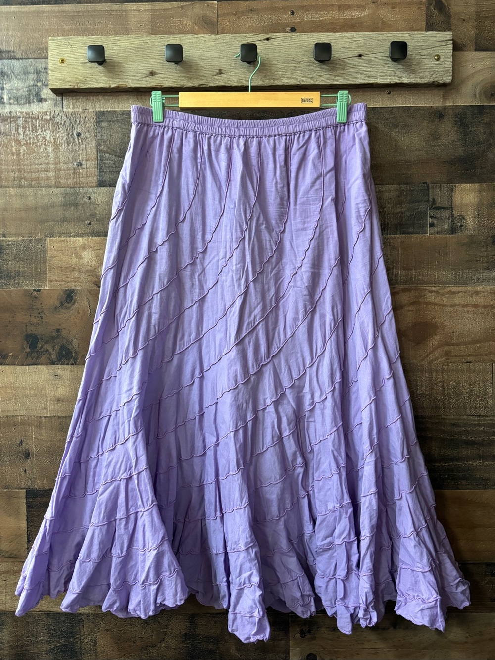 Women’s Lavender Ruffled A-Line Skirt